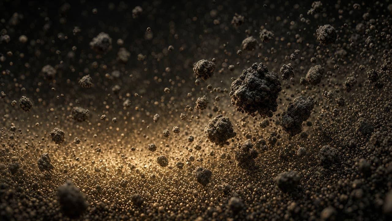 Dust grains colliding and clustering inside a glowing protoplanetary disk