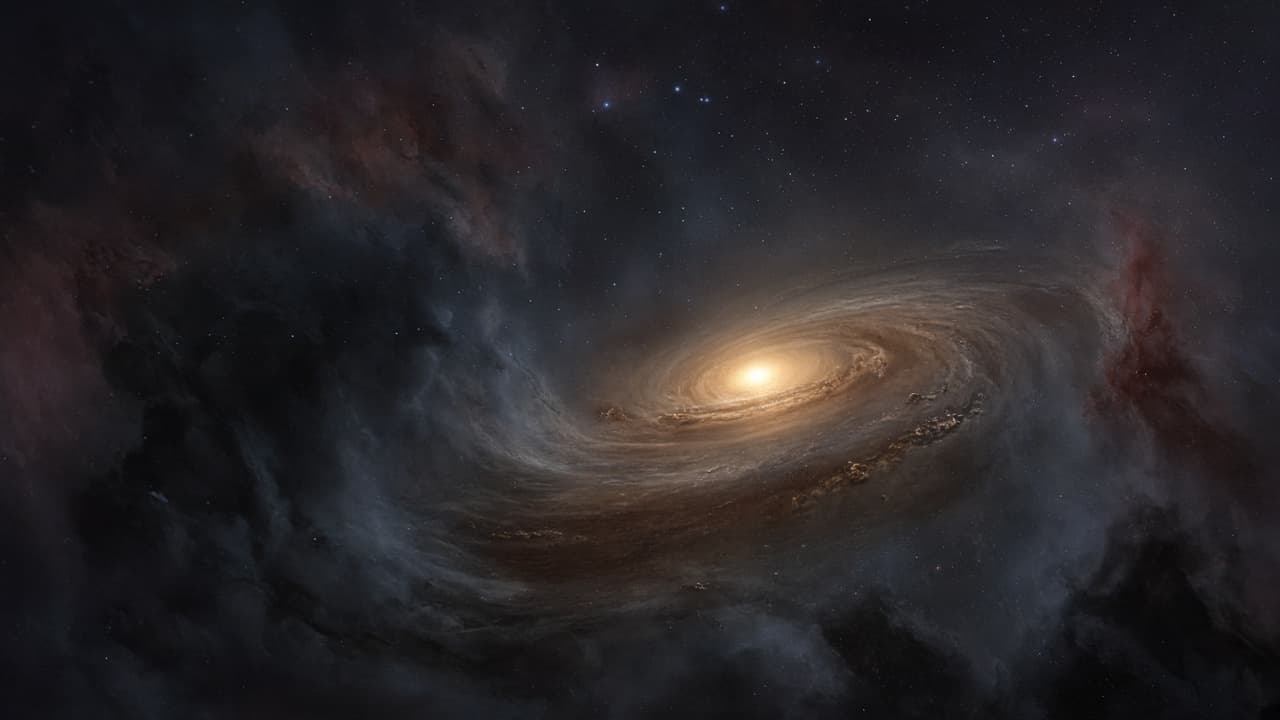 A young planetary system forming from a swirling cloud of gas and dust